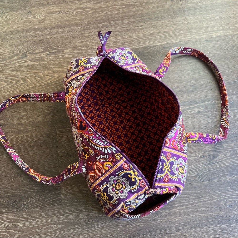 Vera Bradley Safari Sunset Duffel Tote Bag - Picture 6 of 10